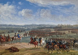 La Battaglia vicino a Ostrovno la mattina del 26 luglio 1812, 1855 da Albrecht Adam