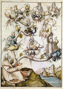 Una genealogia degli Asburgo, probabilmente di Albrecht Altdorfer ... da Albrecht Altdorfer