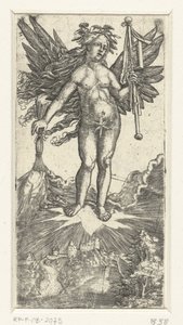 Figura femminile allegorica con ali da Albrecht Altdorfer
