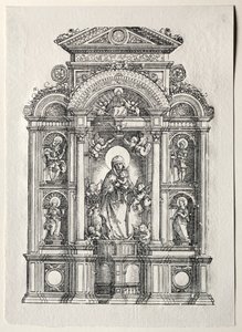 Altare con la Bella Maria di Ratisbona, 1520 da Albrecht Altdorfer