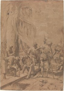 Cristo inchiodato alla croce da Albrecht Altdorfer