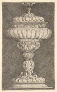 Calice coperto con una sfera alata in cima da Albrecht Altdorfer