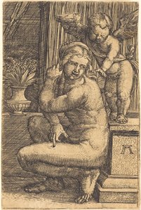 Venere accovacciata da Albrecht Altdorfer