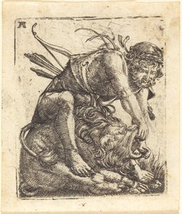 Ercole che sconfigge il leone di Nemea