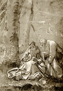 Sacra Famiglia nella foresta