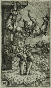 Orazio Cocle che salta nel Tevere da Albrecht Altdorfer