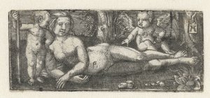 Venere sdraiata con due putti da Albrecht Altdorfer