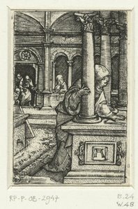 Maria cerca suo figlio nella sinagoga da Albrecht Altdorfer
