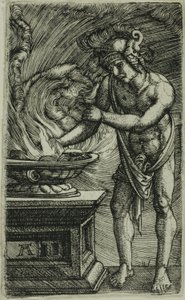 Mucius Scaevola Brucia la sua mano da Albrecht Altdorfer