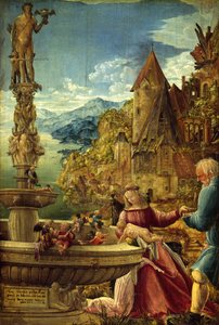 Riposo durante la fuga in Egitto da Albrecht Altdorfer