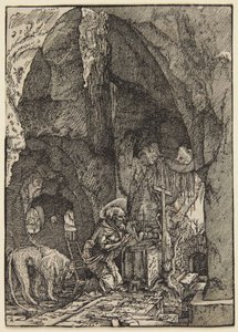 San Girolamo in una grotta da Albrecht Altdorfer
