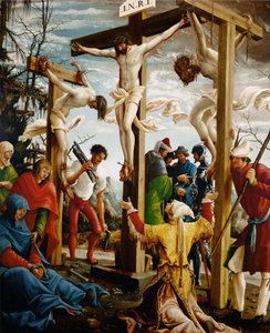 Altare Sebastiano, ala interna destra, Crocifissione da Albrecht Altdorfer