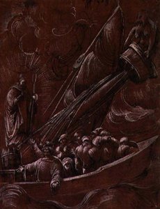 San Nicola di Bari rimprovera la tempesta da Albrecht Altdorfer