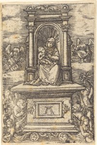 La Bella Vergine di Ratisbona su un Altare da Albrecht Altdorfer