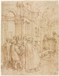 Il funerale di Santo Stefano da Albrecht Altdorfer