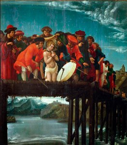 Il martirio di San Floriano. Dettaglio da Albrecht Altdorfer