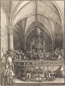 Il Riposo durante la Fuga in Egitto a una Fontana da Albrecht Altdorfer