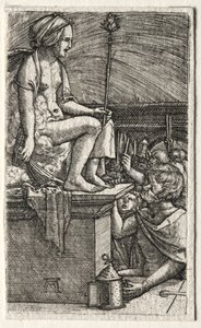 La cortigiana romana o La vendetta del mago Virgilio, 1520-1526 da Albrecht Altdorfer