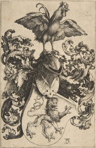 37 Stemma con Leone e Gallo da Albrecht Dürer