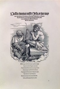 Un soldato romano deride Cristo, con il nome dell