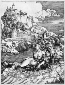 Un mostro marino che porta via una principessa, 1500