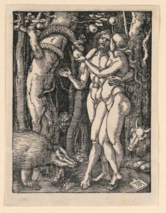 Adamo ed Eva, dalla Serie della Piccola Passione da Albrecht Dürer