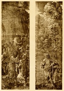Portamento della Croce e Cristo con il vessillo della vittoria da Albrecht Dürer