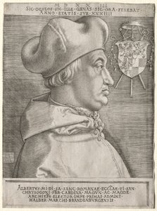 Cardinale Albrecht di Brandeburgo - La grande lastra, 1523 da Albrecht Dürer