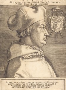 Cardinale Albrecht di Brandeburgo Grande Cardinale, 1523 da Albrecht Dürer