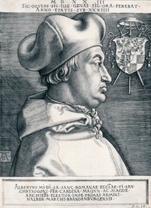 Cardinale Albrecht di Brandeburgo Il Grande Cardinale, 1523 1906 da Albrecht Dürer