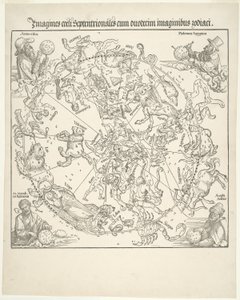 Mappa celeste del cielo settentrionale (Imagines coeli septentrionalis) da Albrecht Dürer