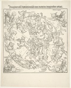 Mappa celeste del cielo settentrionale (Imagines coeli septentrionalis) da Albrecht Dürer