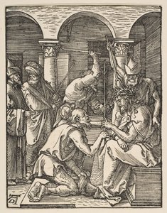 Cristo incoronato di spine, dalla Piccola Passione da Albrecht Dürer