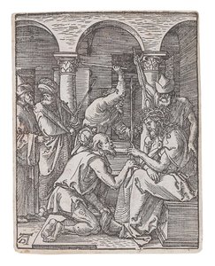 Cristo coronato di spine, dalla serie La Piccola Passione da Albrecht Dürer