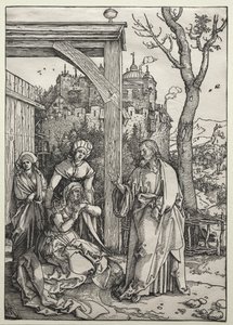 Cristo che Prende Congedo da Sua Madre da Albrecht Dürer