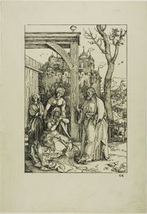 Cristo che prende congedo da sua madre, dalla Vita della Vergine da Albrecht Dürer