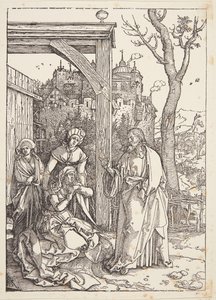 Cristo che prende congedo da sua madre da Albrecht Dürer
