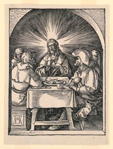Cristo a Emmaus, dalla Serie della Piccola Passione da Albrecht Dürer