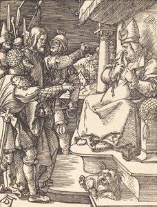 Cristo davanti a Caifa, probabilmente c. 1509-1510 da Albrecht Dürer
