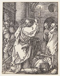 Cristo scaccia i mercanti dal tempio da Albrecht Dürer