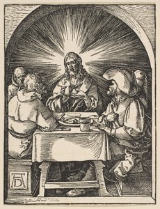 Cristo a Emmaus, dalla Piccola Passione, ca. 1510 da Albrecht Dürer