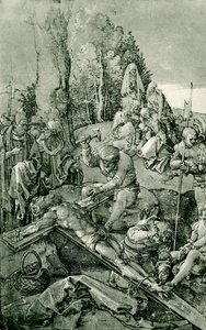 Cristo viene inchiodato alla croce da Albrecht Dürer