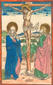 Cristo sulla croce tra la Vergine e San Giovanni, 1493 da Albrecht Dürer