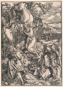 Cristo sul Monte degli Ulivi (Agonia nel Giardino), dalla Grande Passione da Albrecht Dürer