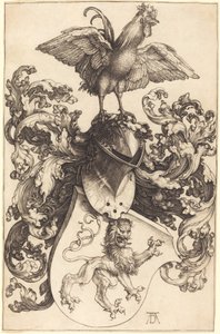 Stemma con un Leone e un Gallo da Albrecht Dürer