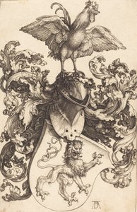 Stemma con un leone e un gallo da Albrecht Dürer