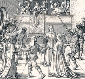 Danza alla luce delle torce, Augusta, 1516 1906 da Albrecht Dürer