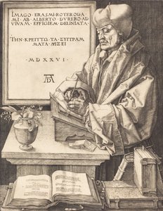 Erasmo da Rotterdam, 1526 da Albrecht Dürer