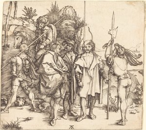 Cinque soldati e un turco a cavallo da Albrecht Dürer