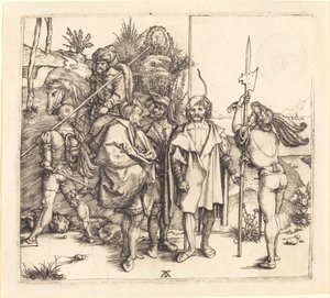 Cinque soldati e un turco a cavallo da Albrecht Dürer